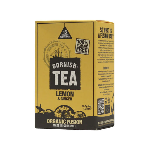 Cornish Tea - Lemon and Ginger - 15 Fusion Bags