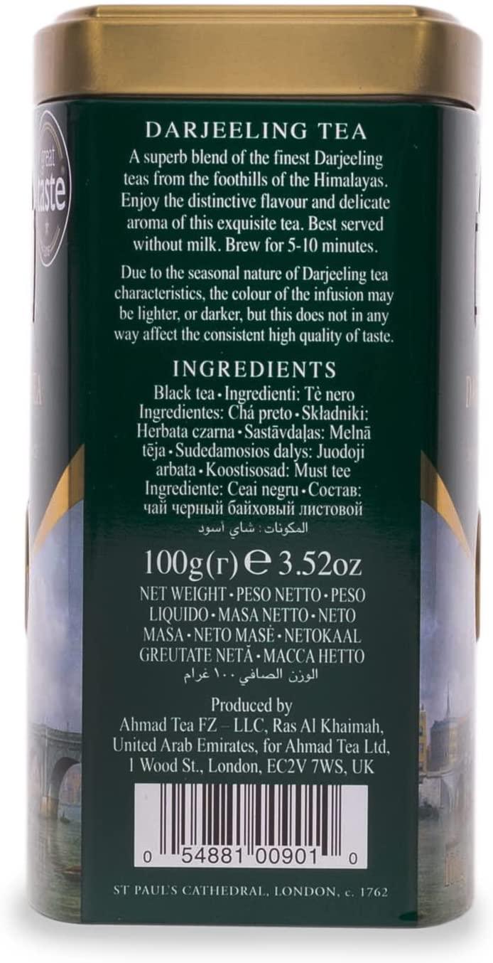 Ahmad Tea - Darjeling Tea In Tin Box (100g) - Limolin Grocery